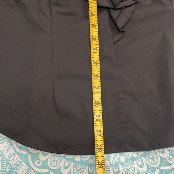 Worthington Stretch Sleeveless Women’s Black Ruffled Blouse XL - Picture 8 of 9